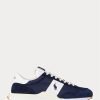 Zapatillas Ralph Lauren Train 89 de ante y Oxford para hombre en azul marino y blanco