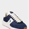 Zapatillas Ralph Lauren Train 89 de ante y Oxford para hombre en azul marino y blanco