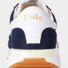 Zapatillas Ralph Lauren Train 89 de ante y Oxford para hombre en azul marino y blanco
