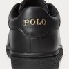 Zapatillas Ralph Lauren Wilton de cuero negro para hombre Zapatillas Ralph Lauren Wilton de cuero negro para hombre