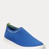 Zapatillas sin cordones Ralph Lauren Jordyn azules para mujer