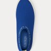 Zapatillas sin cordones Ralph Lauren Jordyn azules para mujer