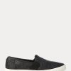 Zapatillas sin cordones tejidas Ralph Lauren Jinny para mujer, color negro Zapatillas sin cordones tejidas Ralph Lauren Jinny para mujer, color negro