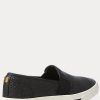 Zapatillas sin cordones tejidas Ralph Lauren Jinny para mujer, color negro Zapatillas sin cordones tejidas Ralph Lauren Jinny para mujer, color negro