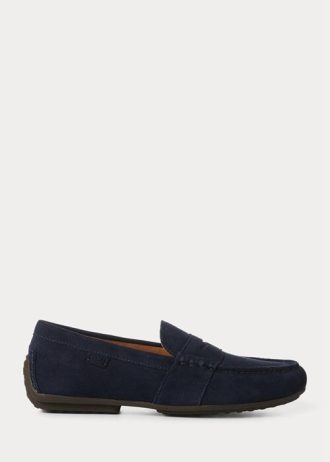Zapatos casuales de ante Ralph Lauren Reynold para hombre en color azul marino Zapatos casuales de ante Ralph Lauren Reynold para hombre en color azul marino