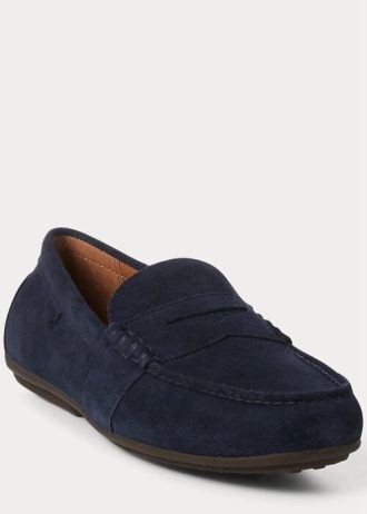 Zapatos casuales de ante Ralph Lauren Reynold para hombre en color azul marino Zapatos casuales de ante Ralph Lauren Reynold para hombre en color azul marino