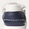 Zapatos casuales de cuero bicolor Ralph Lauren Merton para hombre, color crema/azul marino Zapatos casuales de cuero bicolor Ralph Lauren Merton para hombre, color crema/azul marino