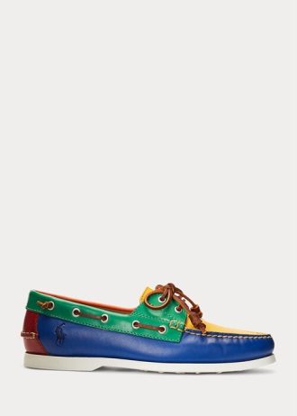 Zapatos casuales de cuero con bloques de color Ralph Lauren Merton para hombre en multicolor Zapatos casuales de cuero con bloques de color Ralph Lauren Merton para hombre en multicolor