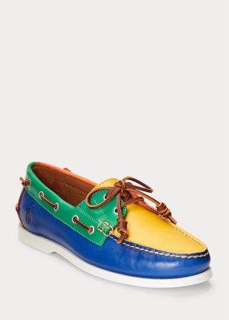 Zapatos casuales de cuero con bloques de color Ralph Lauren Merton para hombre en multicolor Zapatos casuales de cuero con bloques de color Ralph Lauren Merton para hombre en multicolor