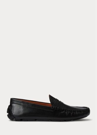 Zapatos casuales de cuero Ralph Lauren Anders para hombre, color negro Zapatos casuales de cuero Ralph Lauren Anders para hombre, color negro