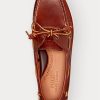 Zapatos casuales de cuero Ralph Lauren Merton para hombre en marrón oscuro Zapatos casuales de cuero Ralph Lauren Merton para hombre en marrón oscuro