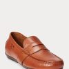 Zapatos casuales de cuero Ralph Lauren Reynold para hombre, color marrón Zapatos casuales de cuero Ralph Lauren Reynold para hombre, color marrón