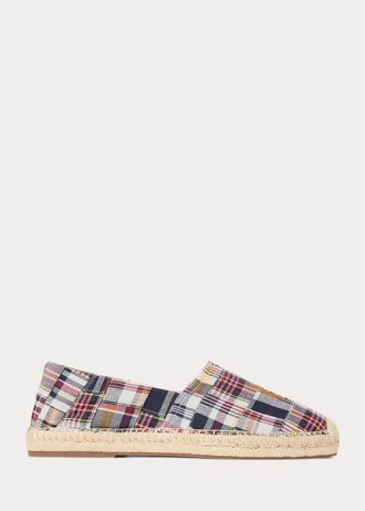 Alpargatas de madrás con escudo Cevio de Ralph Lauren multicolor para hombre