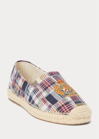 Alpargatas de madrás con escudo Cevio de Ralph Lauren multicolor para hombre