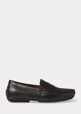 Zapatos casuales Ralph Lauren Reynold de grano completo para hombre, color negro Zapatos casuales Ralph Lauren Reynold de grano completo para hombre, color negro