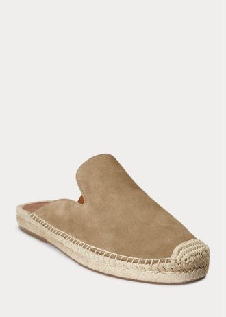 Zapatos casuales tipo mule de ante Ralph Lauren Cevio para hombre en color caqui Zapatos casuales tipo mule de ante Ralph Lauren Cevio para hombre en color caqui