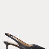 Zapatos de tacón con tira trasera Lolah de piel napa de Ralph Lauren para mujer, color negro Zapatos de tacón con tira trasera Lolah de piel napa de Ralph Lauren para mujer, color negro