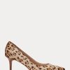 Zapatos de tacón de pelo de becerro Ralph Lauren Lanette para mujer, color marrón