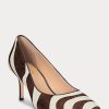 Zapatos de tacón de pelo de becerro Ralph Lauren Lanette para mujer en color chocolate Zapatos de tacón de pelo de becerro Ralph Lauren Lanette para mujer en color chocolate