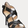 Zapatos de tacón negros Gisella de Ralph Lauren para mujer, de piel bruñida Zapatos de tacón negros Gisella de Ralph Lauren para mujer, de piel bruñida