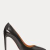 Zapatos de tacón negros Ralph Lauren Celia de piel de becerro para mujer Zapatos de tacón negros Ralph Lauren Celia de piel de becerro para mujer