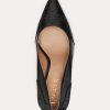 Zapatos de tacón negros Ralph Lauren Lynden de piel bruñida para mujer Zapatos de tacón negros Ralph Lauren Lynden de piel bruñida para mujer