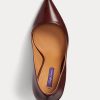 Zapatos de tacón Ralph Lauren Celia de piel de becerro en color marrón oscuro para mujer Zapatos de tacón Ralph Lauren Celia de piel de becerro en color marrón oscuro para mujer