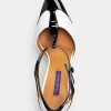 Zapatos de tacón Ralph Lauren Haskell de piel de becerro con bloques de color en blanco y negro para mujer Zapatos de tacón Ralph Lauren Haskell de piel de becerro con bloques de color en blanco y negro para mujer