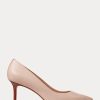 Zapatos de tacón Ralph Lauren Lanette de piel napa en color rosa claro para mujer