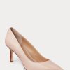 Zapatos de tacón Ralph Lauren Lanette de piel napa en color rosa claro para mujer