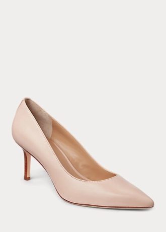 Zapatos de tacón Ralph Lauren Lanette de piel napa en color rosa claro para mujer Zapatos de tacón Ralph Lauren Lanette de piel napa en color rosa claro para mujer