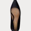 Zapatos de tacón Ralph Lauren Lindella II de piel bruñida para mujer, color negro Zapatos de tacón Ralph Lauren Lindella II de piel bruñida para mujer, color negro