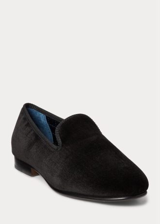 Zapatos de vestir de terciopelo Ralph Lauren Paxton negros para hombre Zapatos de vestir de terciopelo Ralph Lauren Paxton negros para hombre