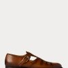 Zapatos de vestir estilo pescador Ralph Lauren de piel de becerro bruñida marrón para hombre Zapatos de vestir estilo pescador Ralph Lauren de piel de becerro bruñida marrón para hombre