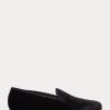 Zapatos de vestir negros Ralph Lauren Alonzo de terciopelo bordado para hombre Zapatos de vestir negros Ralph Lauren Alonzo de terciopelo bordado para hombre