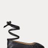 Zapatos planos con cordones de piel napa Ralph Lauren Cecilia para mujer, color negro Zapatos planos con cordones de piel napa Ralph Lauren Cecilia para mujer, color negro