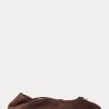 Zapatos planos de ballet Ralph Lauren The Suede Pony para mujer en color marrón
