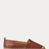 Zapatos planos de piel abatanada Ralph Lauren Cameryn IV para mujer, color marrón Zapatos planos de piel abatanada Ralph Lauren Cameryn IV para mujer, color marrón
