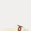 Zapatos planos de piel de oveja con ribete de piel Dixie de Ralph Lauren para mujer en color crema Zapatos planos de piel de oveja con ribete de piel Dixie de Ralph Lauren para mujer en color crema