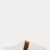 Zapatos planos de piel de oveja Ralph Lauren Polo ID para mujer en color blanco
