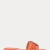 Zapatos planos Ralph Lauren Alegra de piel con relieve de cocodrilo en color naranja para mujer Zapatos planos Ralph Lauren Alegra de piel con relieve de cocodrilo en color naranja para mujer