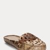 Zapatos planos Ralph Lauren Brynn de piel y pelo de becerro con relieve de serpiente para mujer Zapatos planos Ralph Lauren Brynn de piel y pelo de becerro con relieve de serpiente para mujer